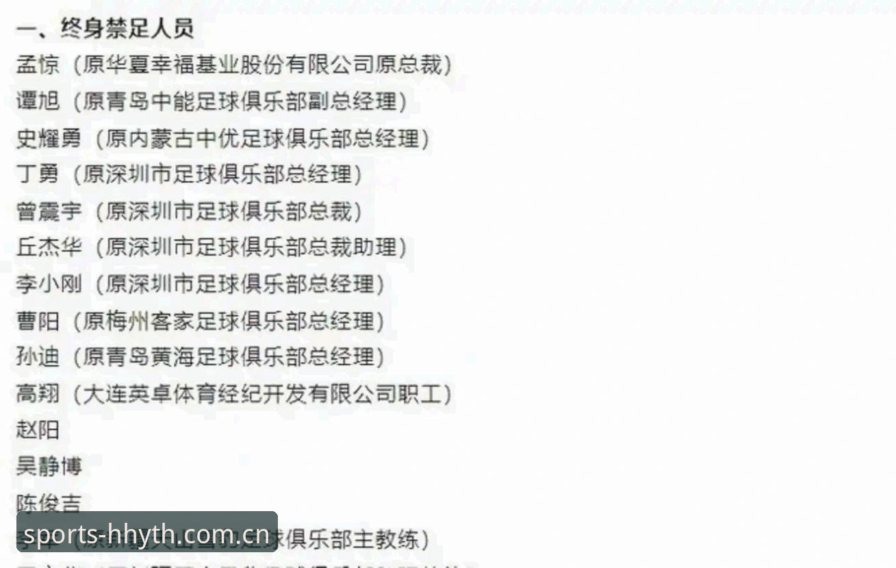 中国足协第三批禁足名单深度解读：在浩瀚体育平台全面了解行业整顿动态